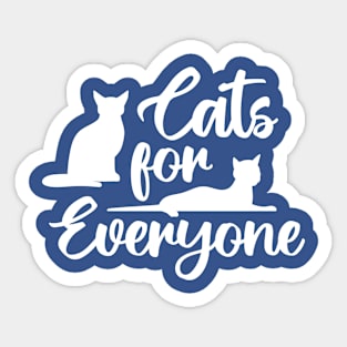 Cats for Everyone Sticker